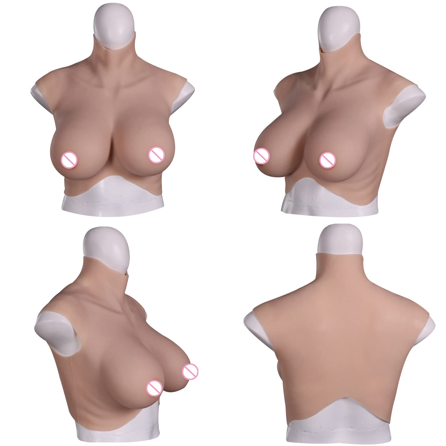 Cosplay Prop Filler - Faux seins en silicone pour hommes,