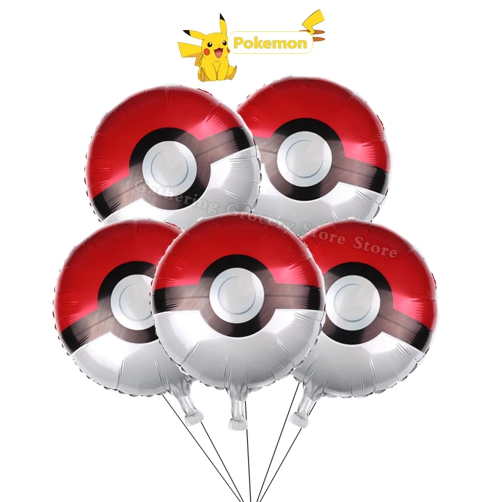 Pokeball Cosplay Prop - 5 ballons en aluminium mignons Pokémon