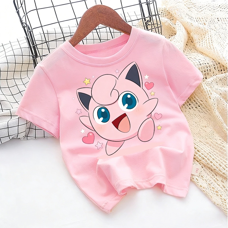 Pokeball Cosplay Prop - T-shirt imprimé Pokémon Jigglypuff été 2026,