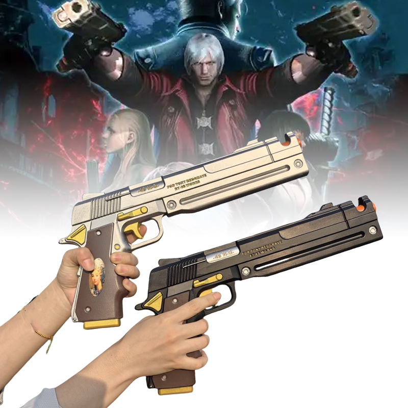Cosplay Prop Pistol - PU Dante pistolet pistolet ébène ivoire