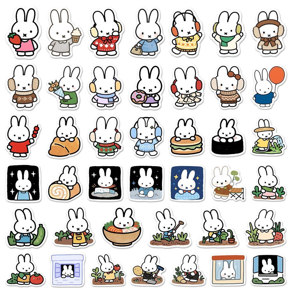 80 autocollants Kawaii Miffy m - Cosplay Floating Prop avis et prix