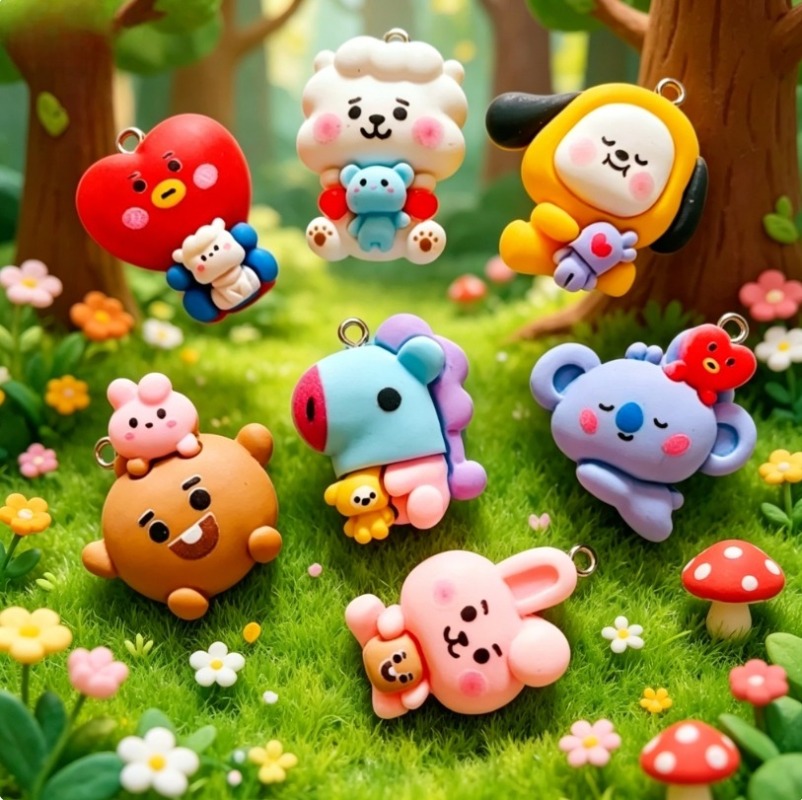 Breloques en résine BT21, 7 pi - Cosplay Prop Diy avis et prix